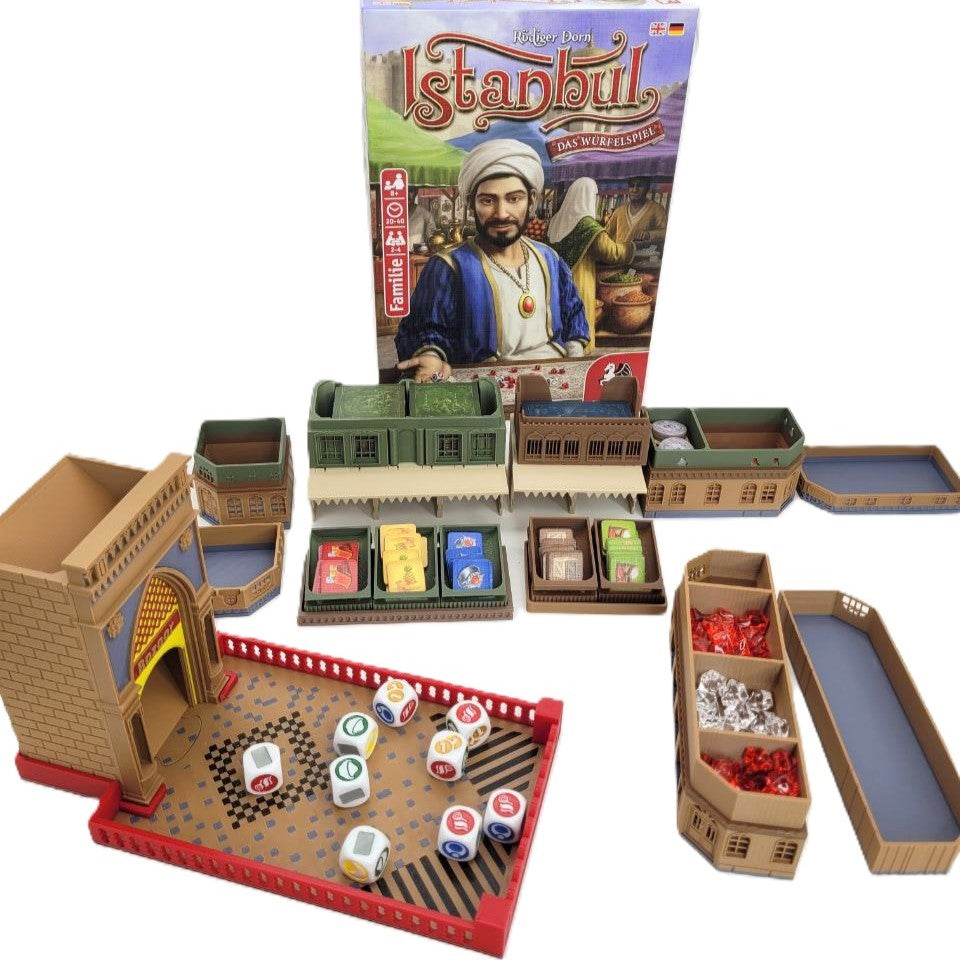 Board Game Organiser & Dice Tower for Istanbul Dice