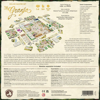 La Granja Deluxe Master Set Back of Box