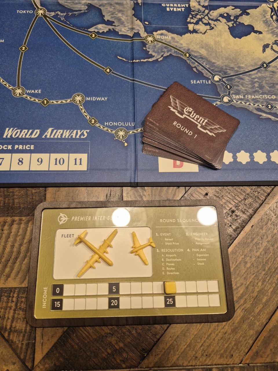 Pan Am Player Board
