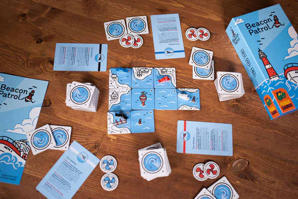 Beacon Patrol board game components