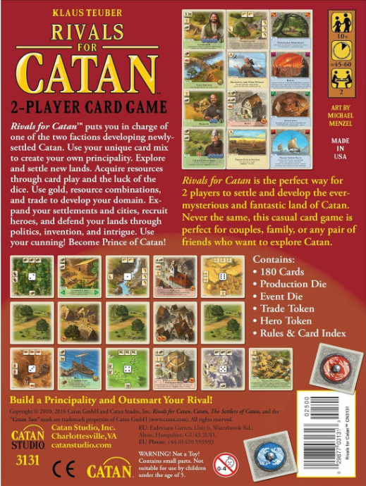 Rivals for Catan card game