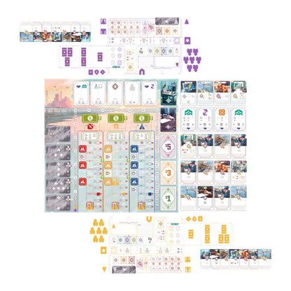 Salton Sea board game components