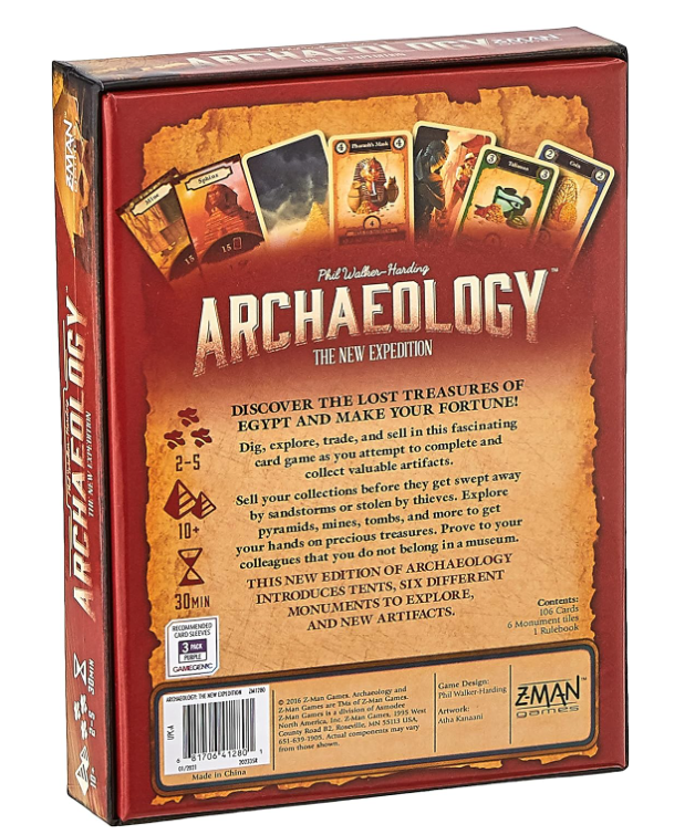 Archaeology The New Expedition Board Game – 3DLevelup