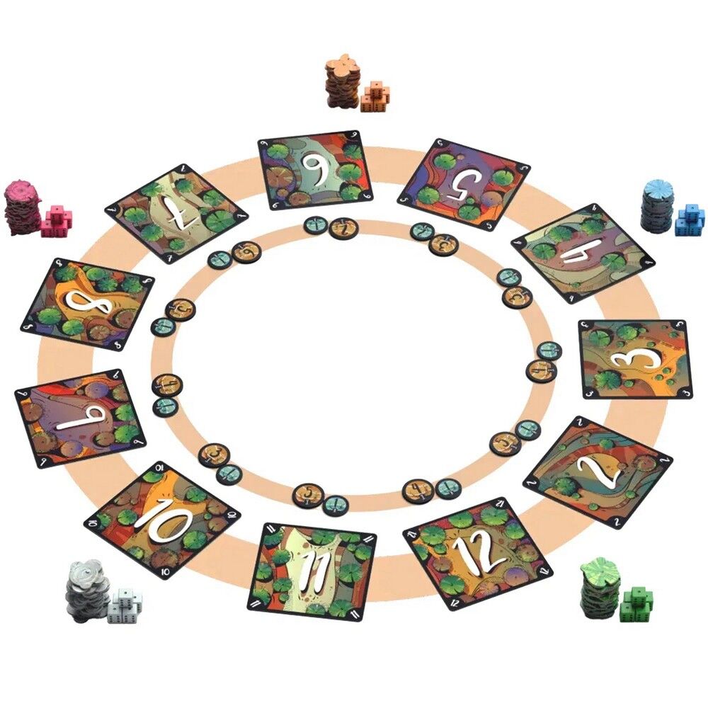 Sequoia board game components
