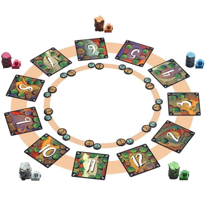 Sequoia board game components