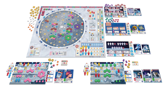 Shackleton Board Game components