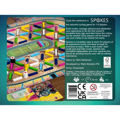 Spokes board game back of box