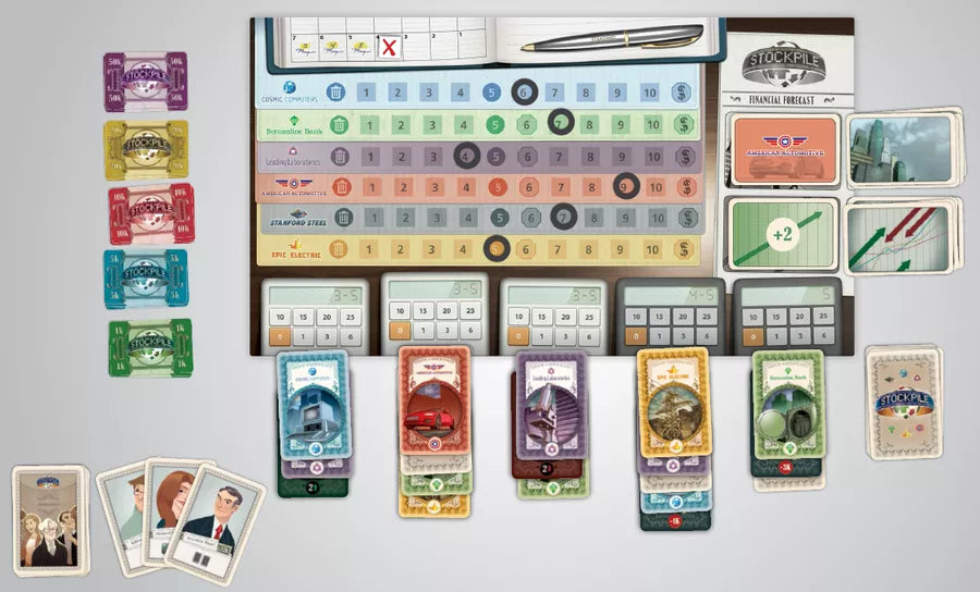 Stockpile board game setup