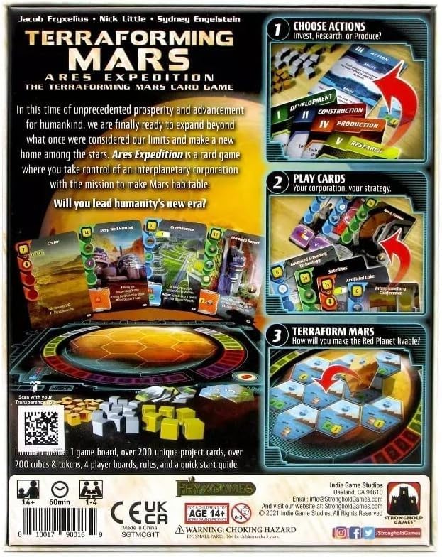 Terraforming Mars Ares Expedition back of box