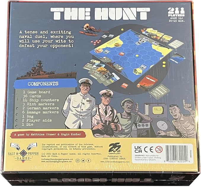 The Hunt board game box back