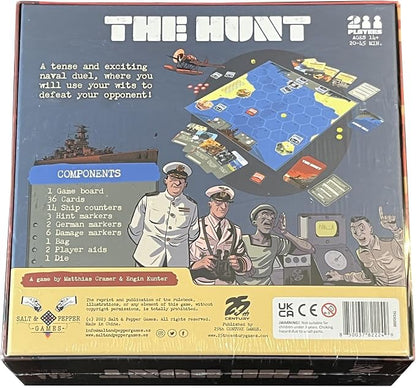 The Hunt board game box back