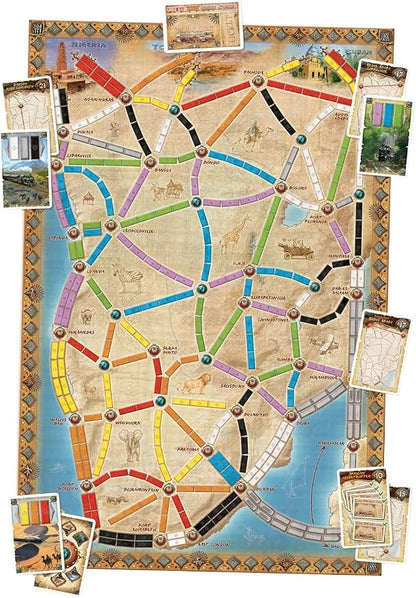 Ticket to Ride Africa map