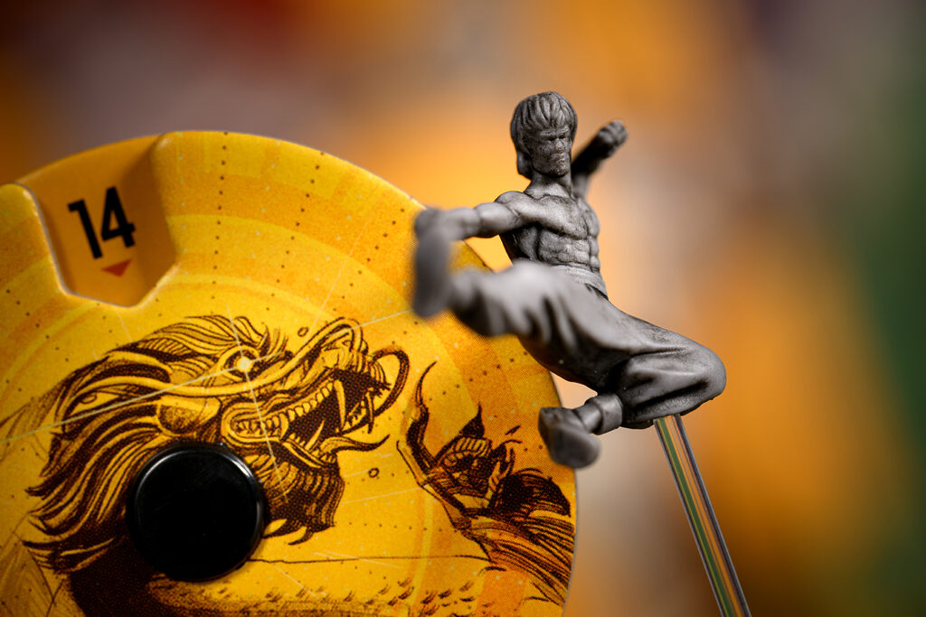Unmatched Lee vs Ali board game miniature