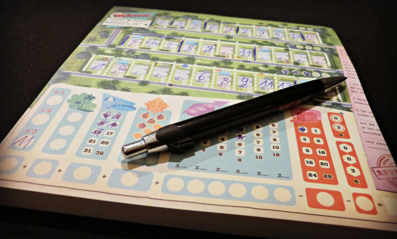 Welcome to the board game player board notepad