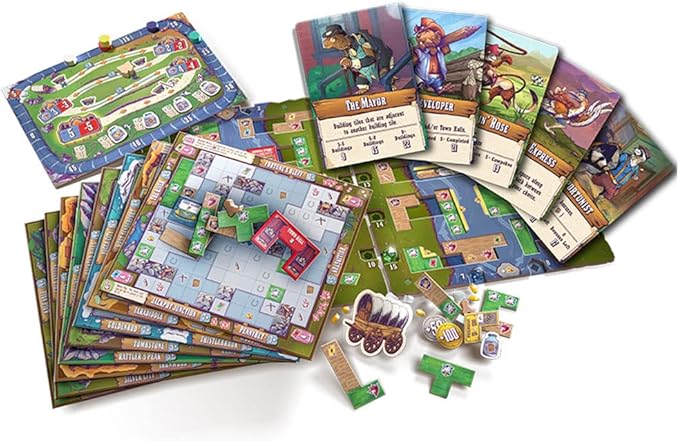 Game components for Wild Tiled West