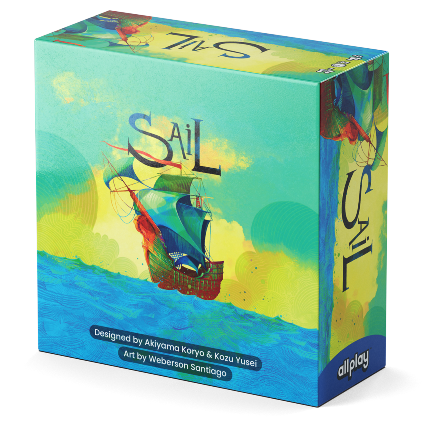 Sail board game box