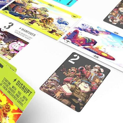 Air land and sea critters at war cards