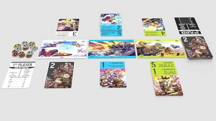 Air land and sea critters at war cards