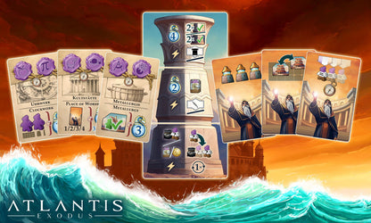 Atlantis Exodus board game components