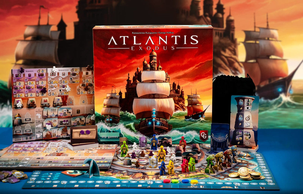 Atlantis Exodus board game components