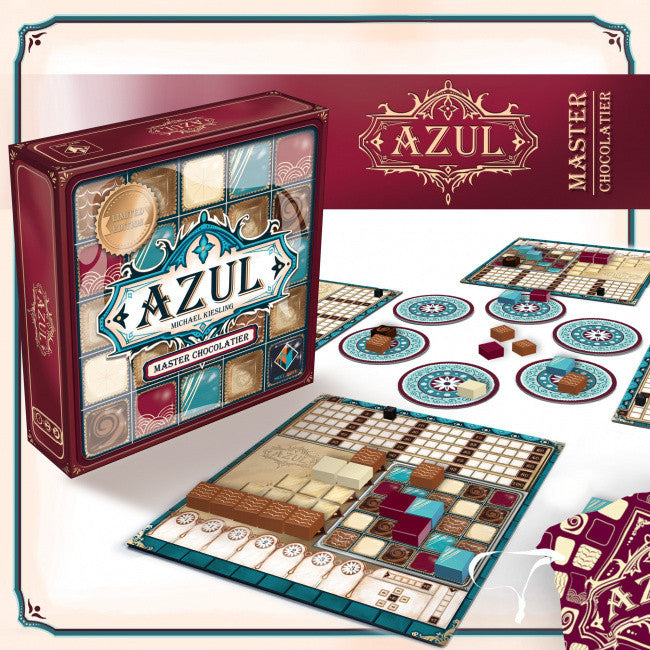 Azul chocolatier board game components 