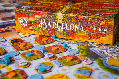 Barcelona board game art work