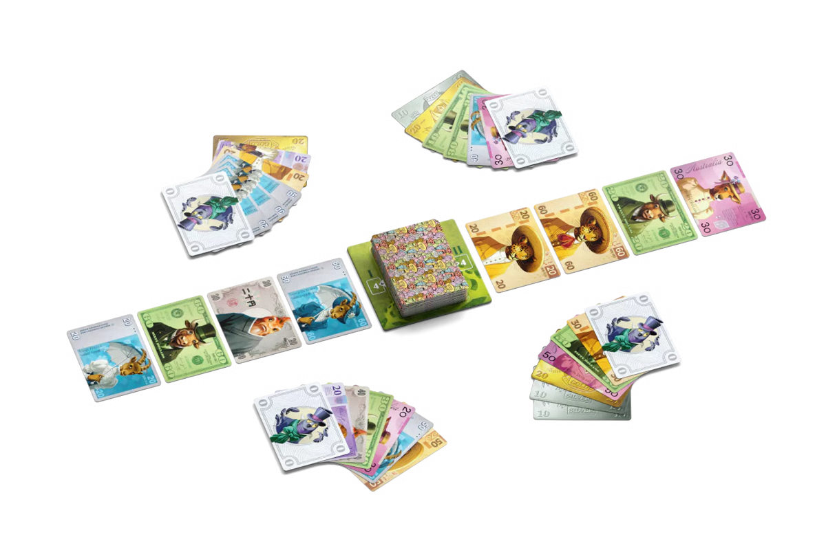 Money board game cards