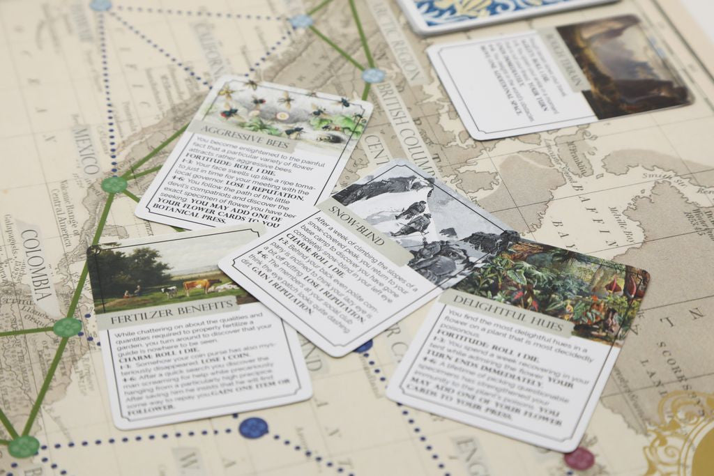 botany board game cards