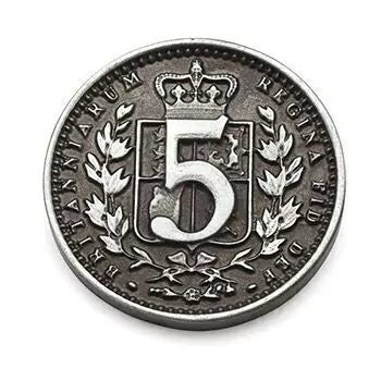 Brass Birmingham metal coin face five pound