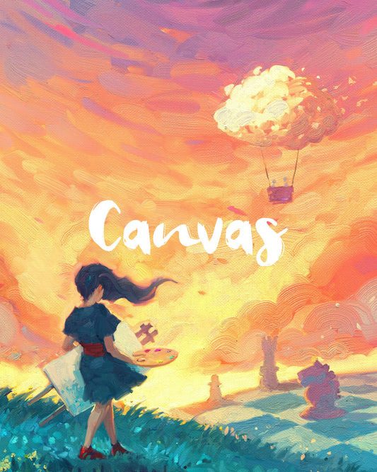 Canvas board game cover art