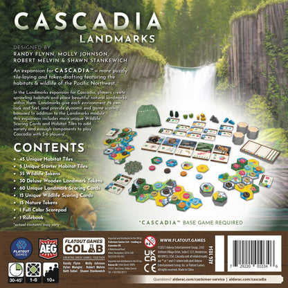 Cascadia Landmarks back of box