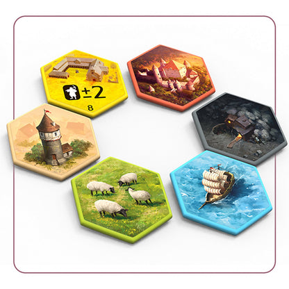 Castles of Burgundy Deluxe Acrylic Hexes