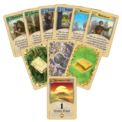 Catan cities and knights expansion cards