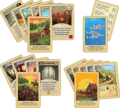 Catan traders barbarians expansion cards