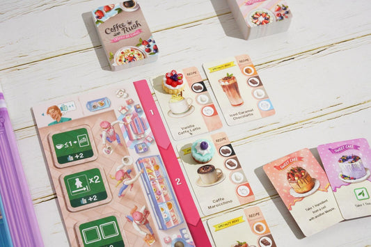 Coffee Rush a Piece of Cake Expansion with little cakes