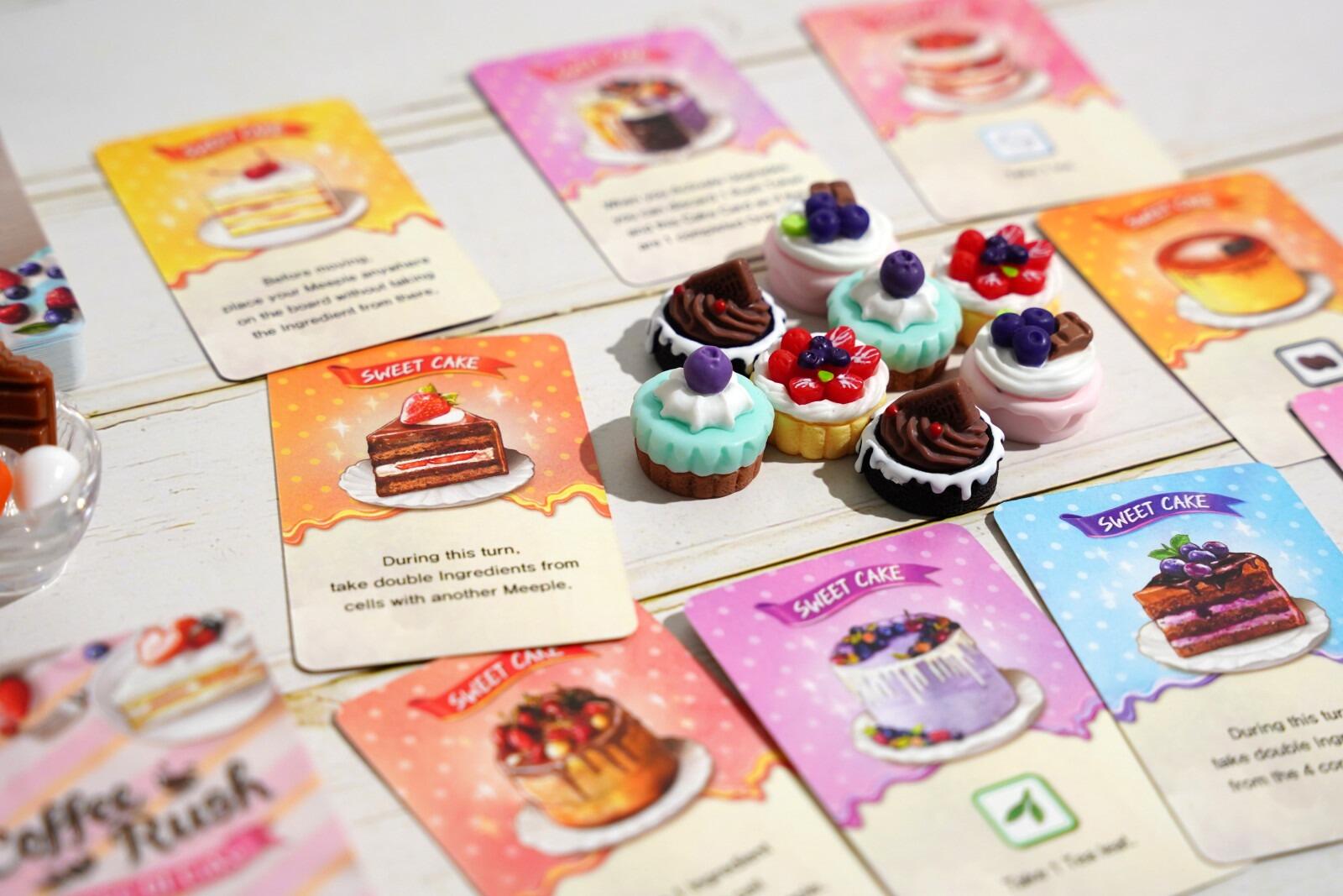 Coffee Rush a Piece of Cake Expansion cute little cakes