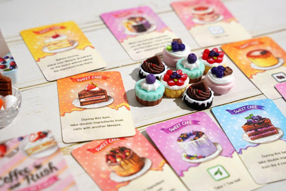 Coffee Rush a Piece of Cake Expansion cute little cakes