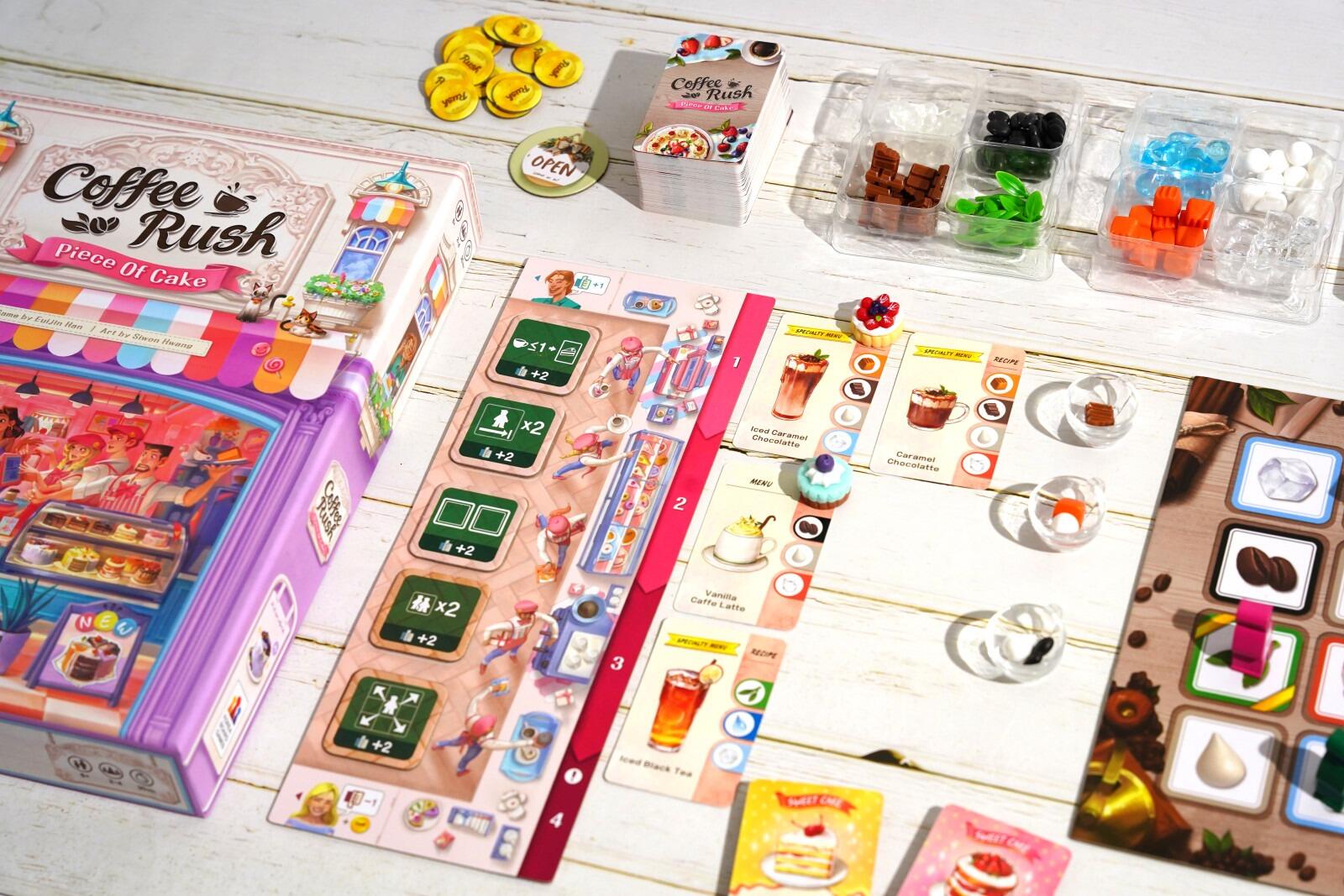 Coffee Rush a Piece of Cake Expansion with little cakes