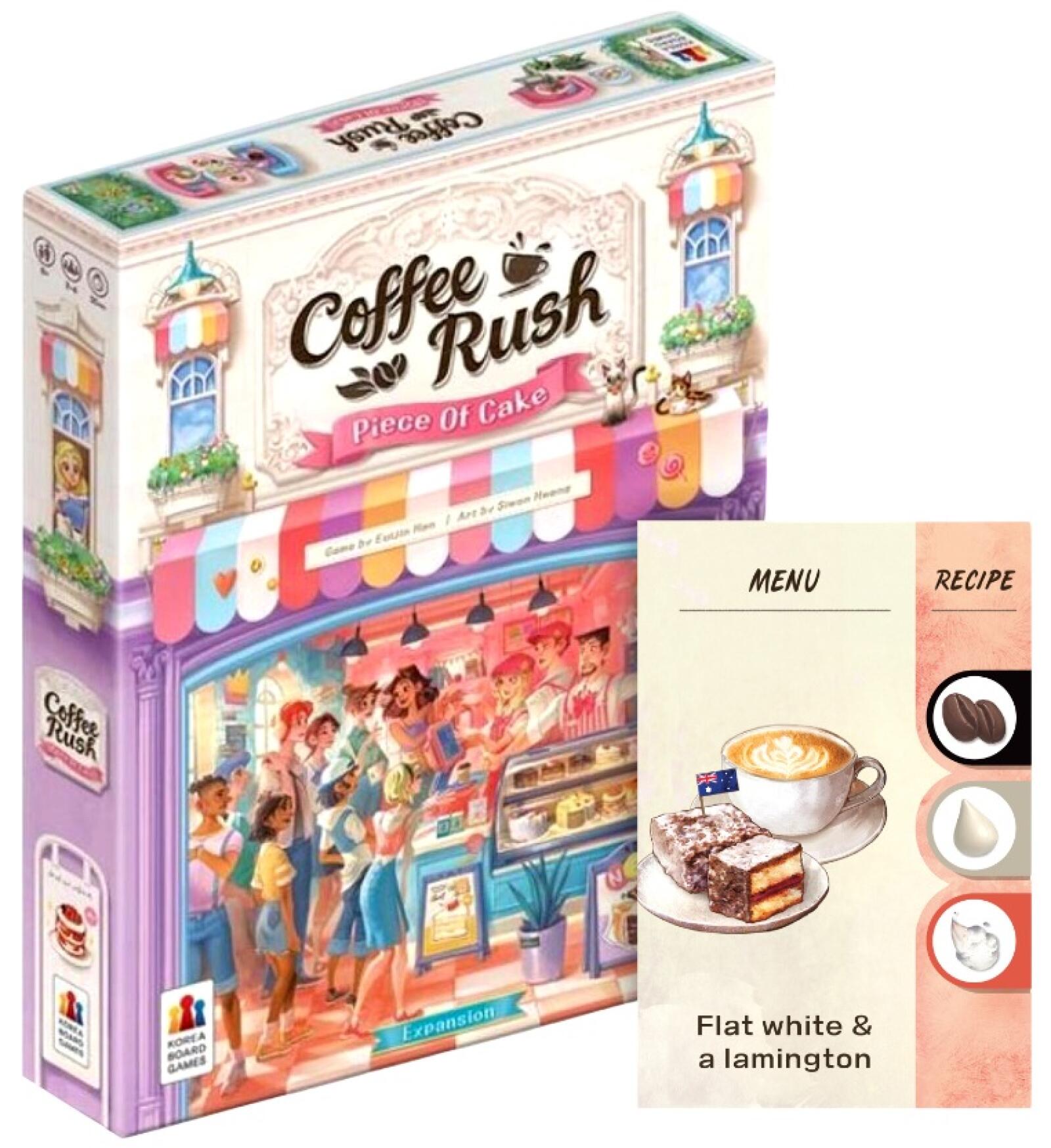 Coffee Rush a Piece of Cake Expansion with little cakes