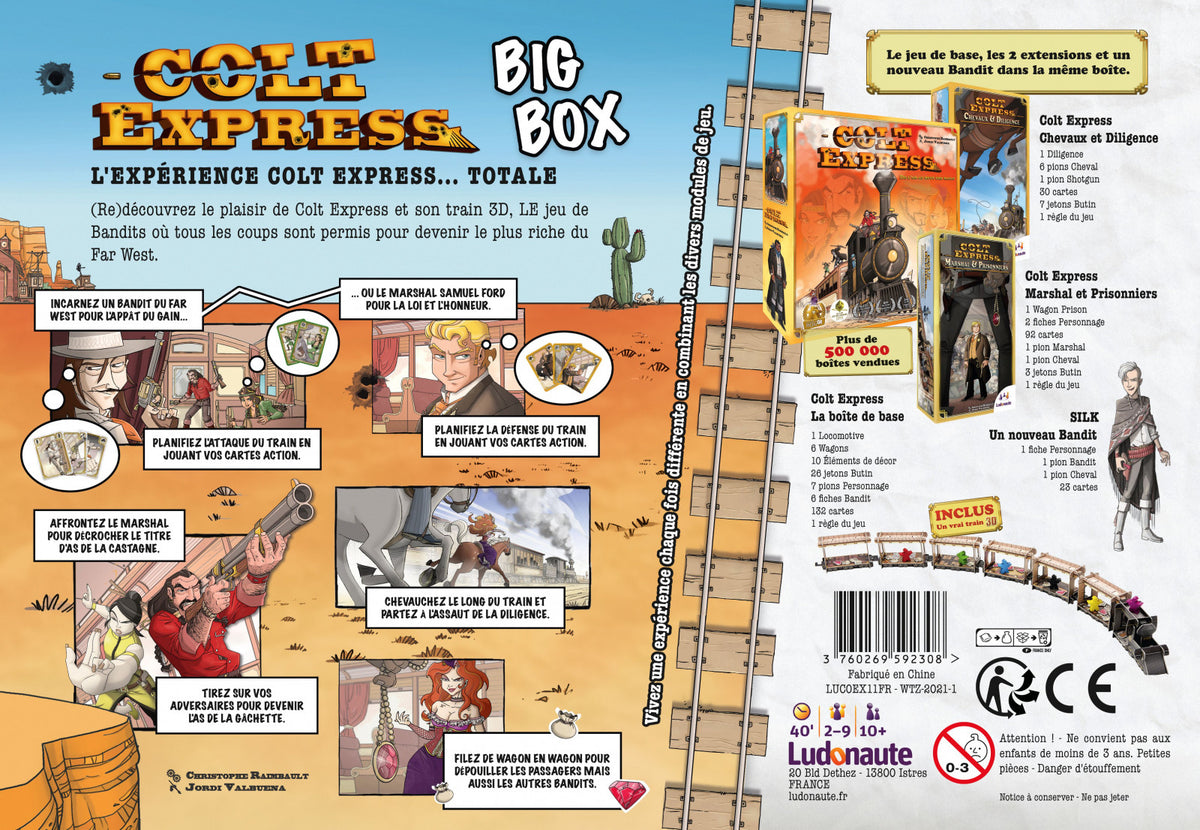 Colt Express Back of Big Box