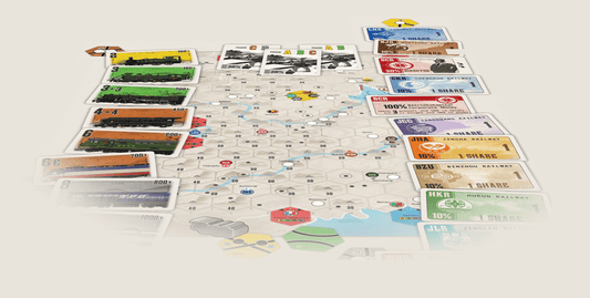 1880 China Railroad board game.