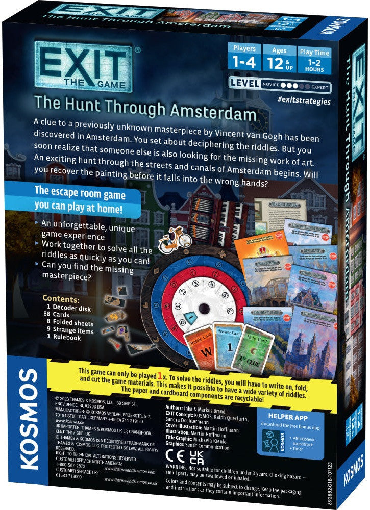 EXIT: The Game packaging for 'The Hunt Through Amsterdam' by Kosmos