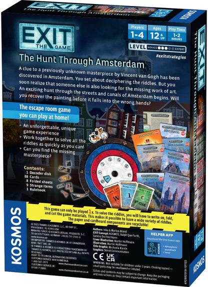 EXIT: The Game packaging for 'The Hunt Through Amsterdam' by Kosmos