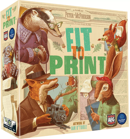 Fit to Print board game box