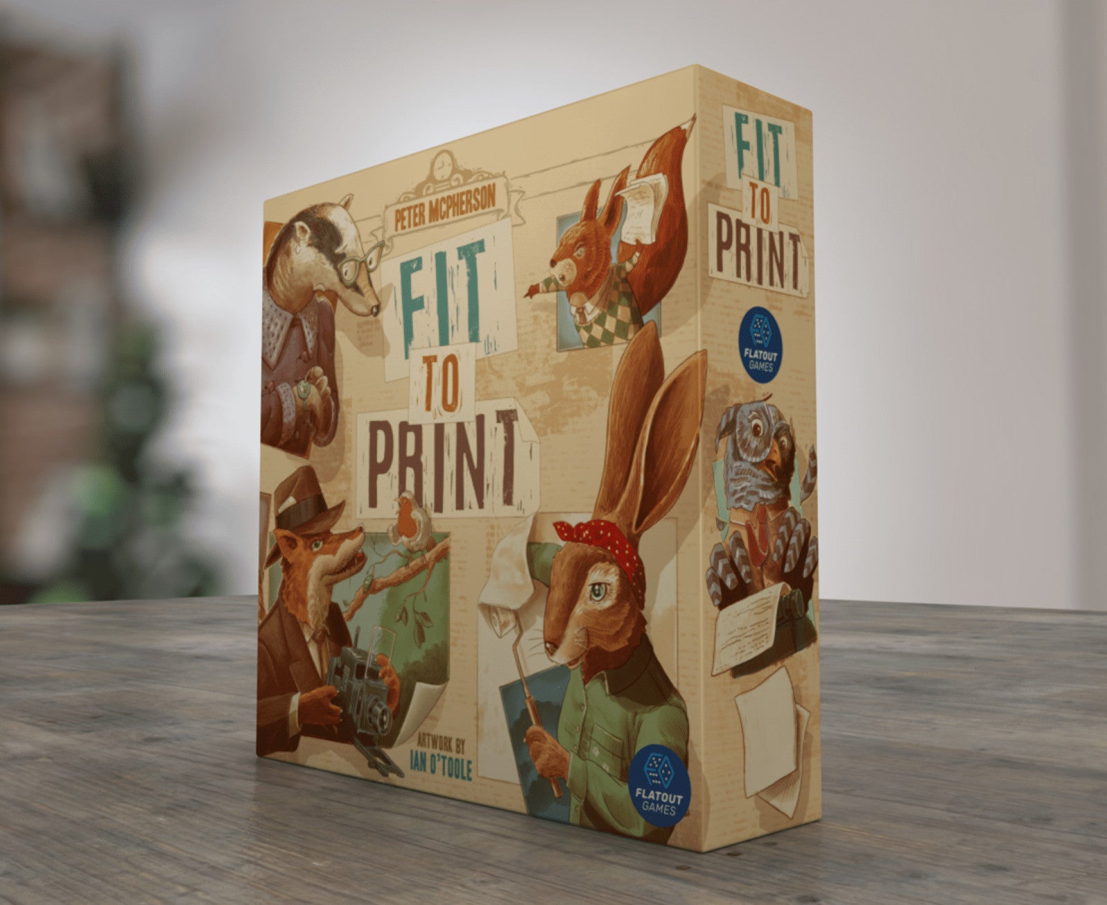 Fit to Print board game box