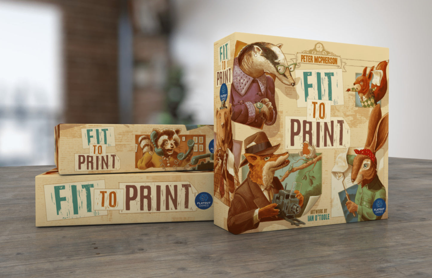 Fit to Print board game box