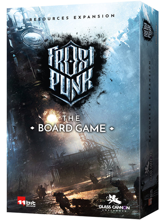 Box for 'Tronik Punk' board game with dark, industrial design.