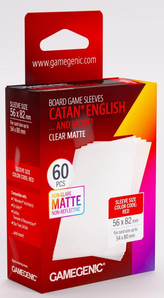 Matte Sleeves - CATAN (56mm x 82mm) (60 Sleeves Per Pack)