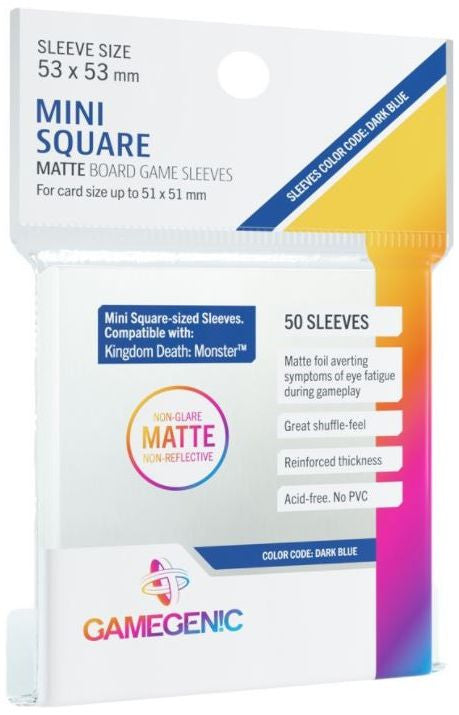 Mini Square Matt card sleeves 53mm