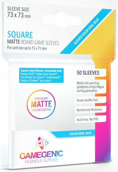 Matt Square sleeves for cards 73mm